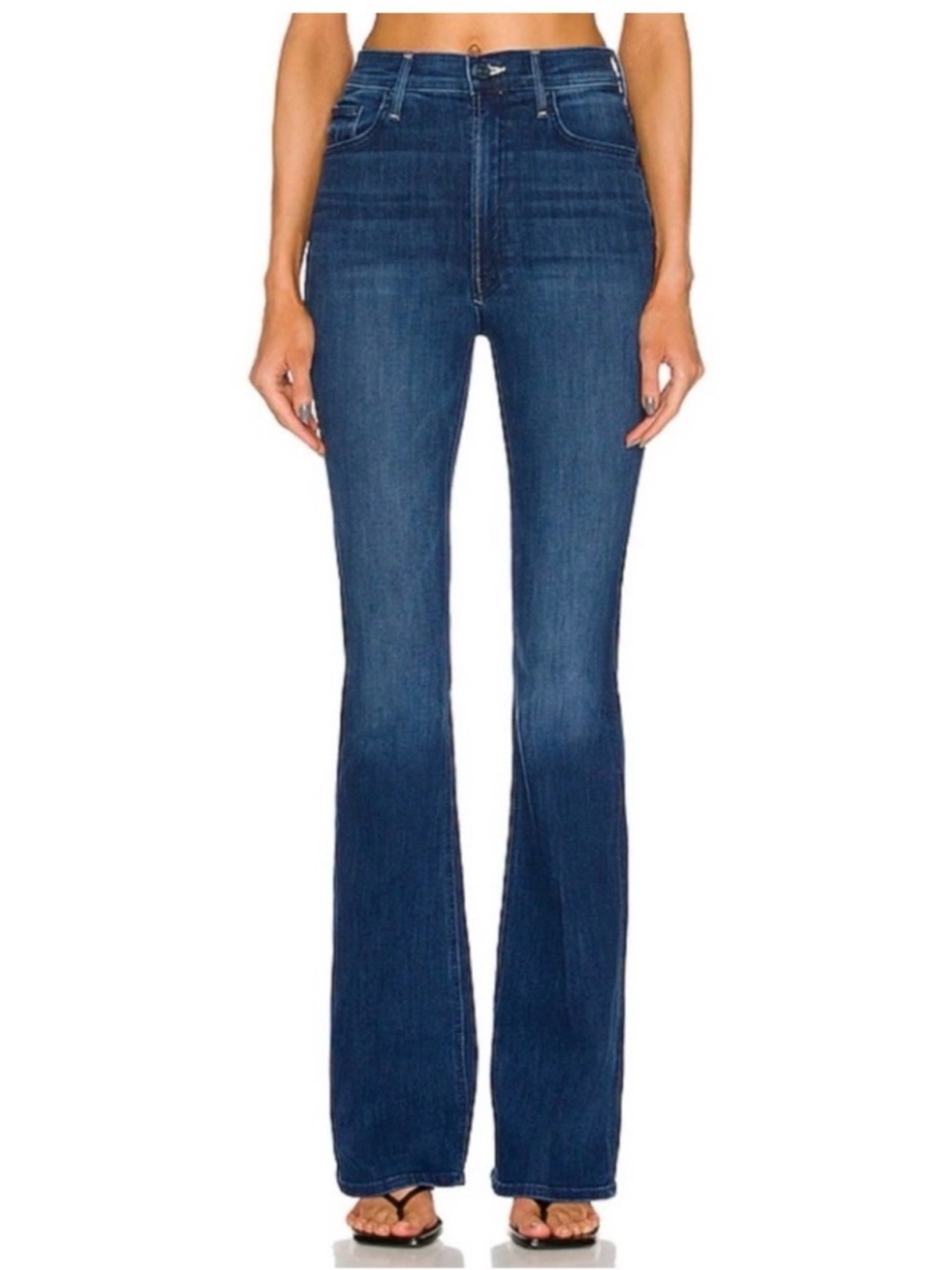 MOTHER Blue Denim Jeans, the Mellow Drama in Anchor Point size 31